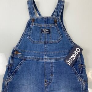 OshKosh B'gosh Baby Boys‎ Denim Overalls Bib Pants 24M Blue  NEW Snaps